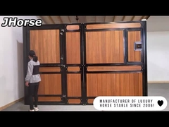 Estábulos provisórios de bambu de aço do cavalo Q235 com altura da janela 2.2m da porta