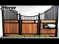 a construção 3.6x2.2 ajusta a porta estável do cavalo de madeira dos planos com alimentador do giro