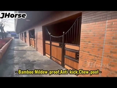 Longevity JH marca cavalo caixa estável cavalo estande frentes portas com madeira de bambu
