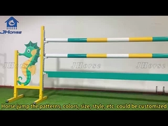 Equipamento de salto de cavalo ajustável Salto de cavalo flexível seguro