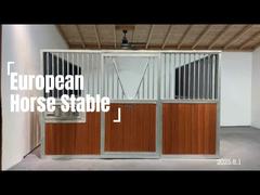 Frente de Box para Cavalo em Metal de Aço Prateado Galvanizado para Serviço Pesado