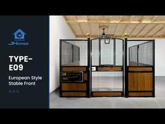 Apresentamos Box de Cavalo Europeu Econômico com Material Galvanizado Inoxidável, 14 Pés de Altura, para Você