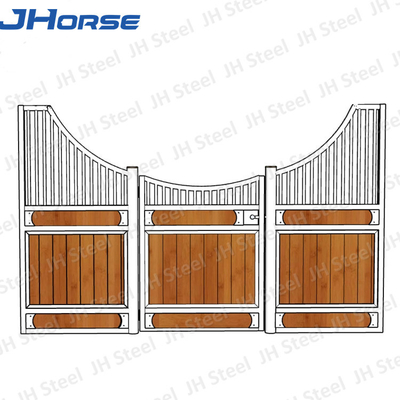 Fácil durável parar materiais de madeira duráveis dos estábulos de aço do cavalo