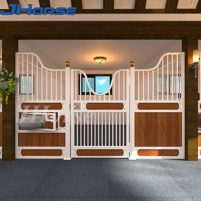 a caixa estável do cavalo modular de bambu ereto livre de 4x4m pré-fabricou