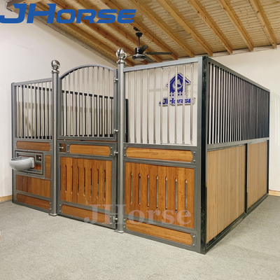 A tenda galvanizada do cavalo do quadro do metal do mergulho quente do estilo de Europa fronteia com alimentador do giro