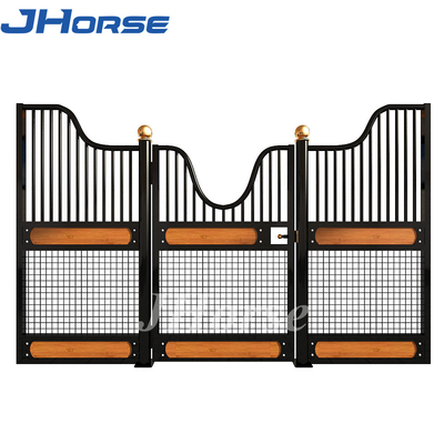 Partes dianteiras europeias Mesh Black Powder Coating da tenda do cavalo de 2.4m