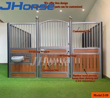 O cavalo europeu exterior de aço inoxidável provisório galvanizado para individual