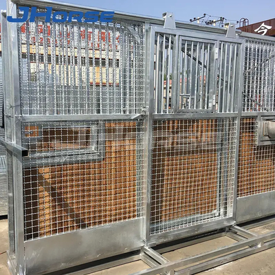 A tenda portal do cavalo do quadro fronteia a construção de aço galvanizada quente com madeira de bambu