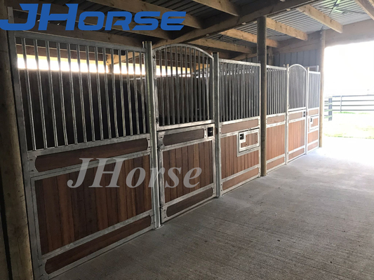 Tenda Front Panels Powder Coated Steel do cavalo do projeto do arco
