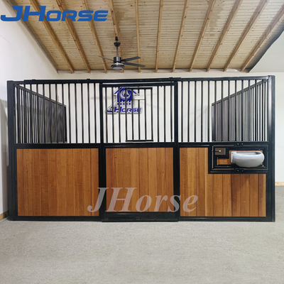O aço tenda do cavalo de 8ft x de 6ft almofada portas deslizantes estáveis do cavalo