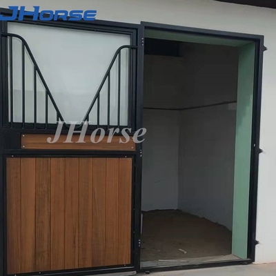Partes dianteiras estáveis do painel da tenda do cavalo preto revestido do pó para China