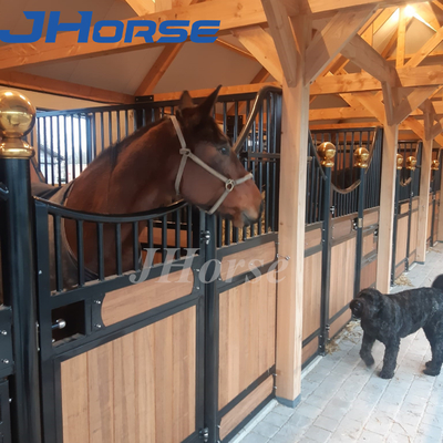 3d Design Cavalo caixa estável em pó revestido de quadro com madeira de bambu material de preenchimento