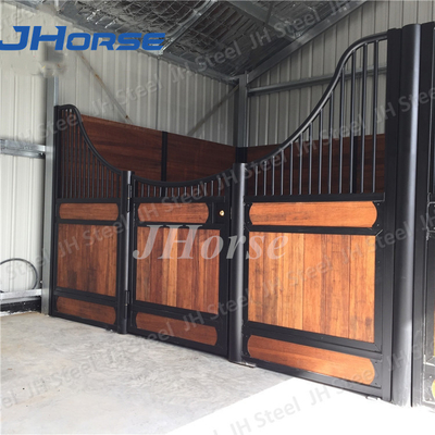 Painel estável da tenda do cavalo em quente mergulhado galvanizado com madeira preta