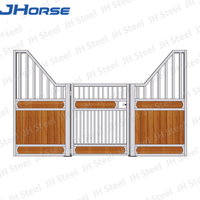 Casa pré-fabricada luxuosa painel frontal estável usado da tenda do cavalo de madeira de bambu