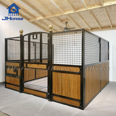 Tipo de cavalo dianteiro personalizável estável com porta deslizante padrão com hardware incluído