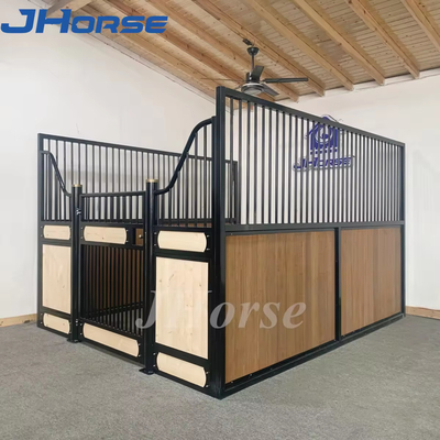 Moderno Show Equino Cavalo estábulo Construção estábulos para a fazenda com alimentadores e madeira de pinho cavalo caixa