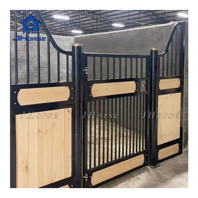 Porta de estábulo personalizada para cavalos Forte Bela e resistente a intempéries com porta balançante ou deslizante