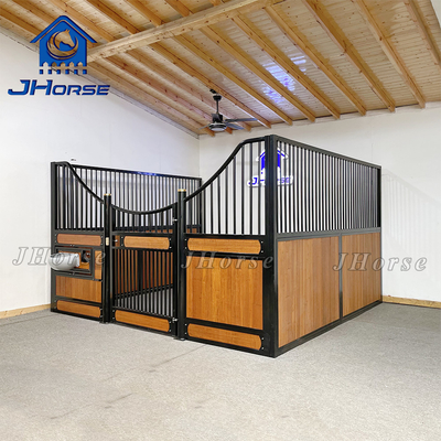 Espaço eficiente porta balançante cabalo painel frontal estável com enchimento de bambu