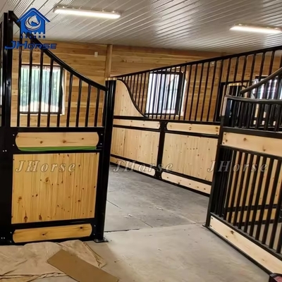 Estaleiros de cavalos europeus personalizados revestidos em pó ou galvanizados
