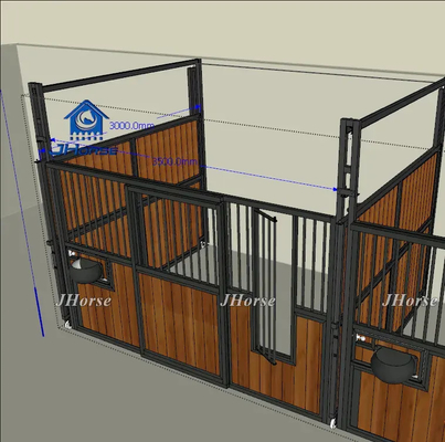 Painel de Estábulo para Cavalos com Segurança ao Ar Livre com Design de Montagem Fácil e Tamanho de Porta Personalizado