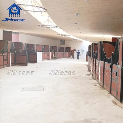 2.2m resistente a intempéries Bambú Equipamento para cavalos Portas Estande Caixa Estábulos Cavalos Madeira Equitação Cavalos Painéis de arena