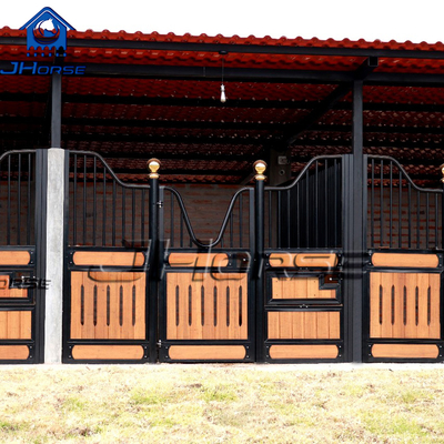 Desenho de luxo divisórias frontais estáveis Equipamento de enchimento de cavalo de bambu e madeira