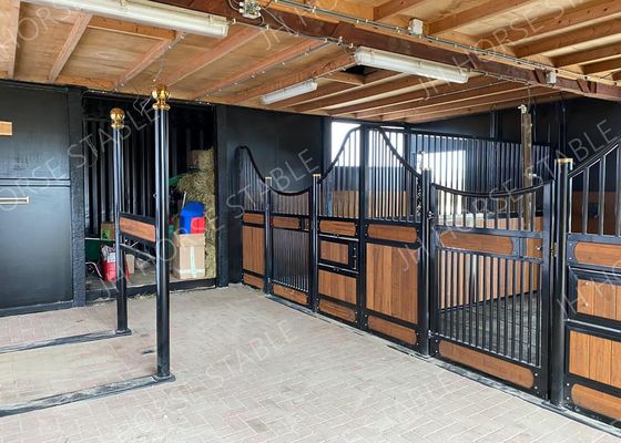 O cavalo europeu do à prova de água de madeira da estrutura do metal para resistente