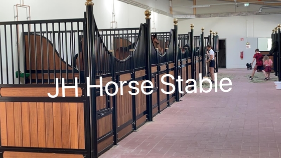 O celeiro pré-fabricado tenda do cavalo do metal de 10 pés fronteia o material de construção modular